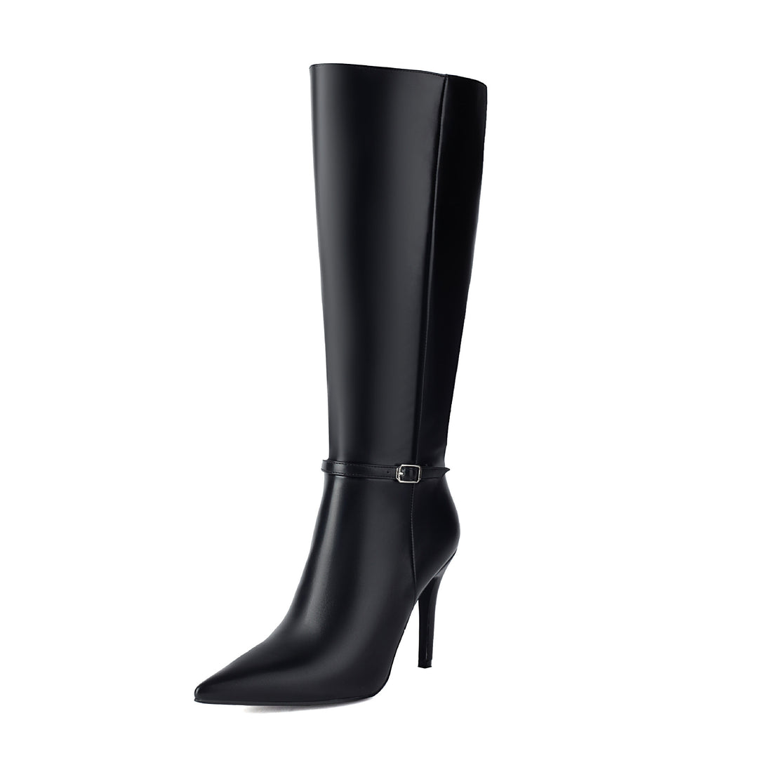 Dame Over-the-Knee Stilettoer med justerbar spænde detalje Stilla