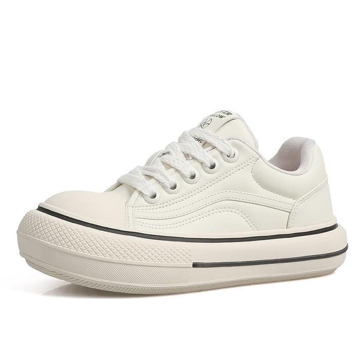 Dame Sneakers med tyk gummisål og stilfuldt overmateriale Stilla
