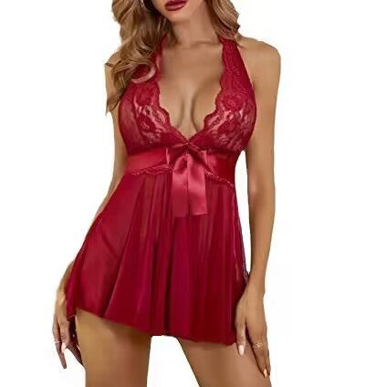 Dame romantisk spids-Babydoll-nattøj Stilla
