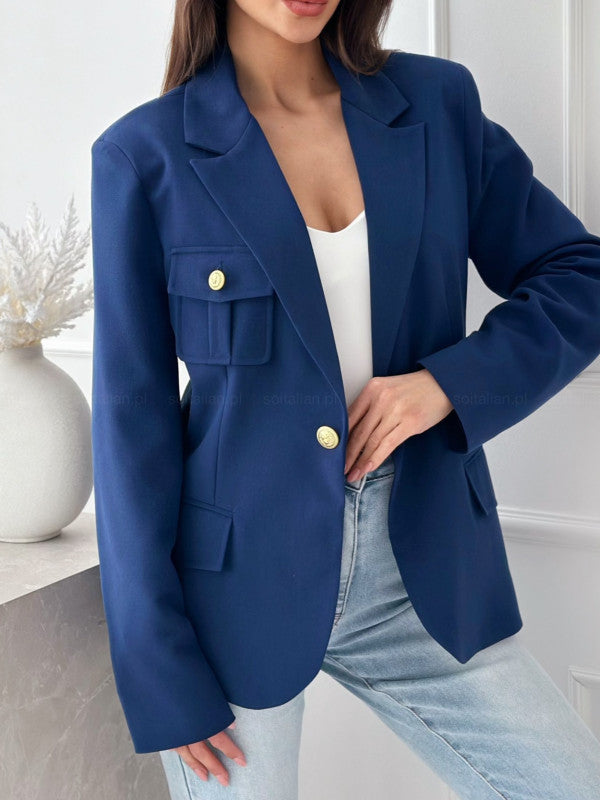 Dame Blazer med praktiske lommer og elegant snit Stilla