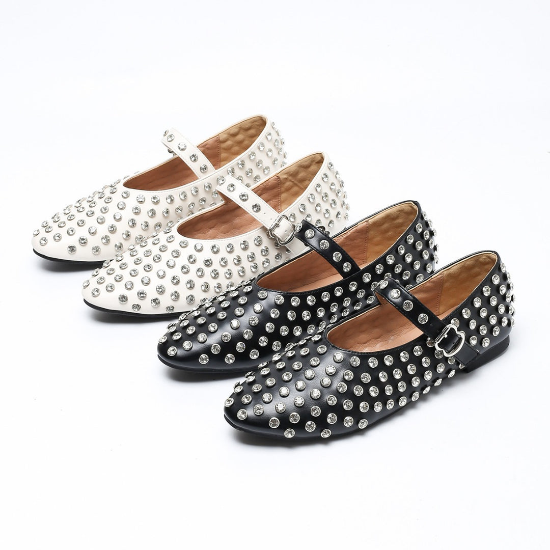 Dame Ballerinas med glitrende nitter Stilla