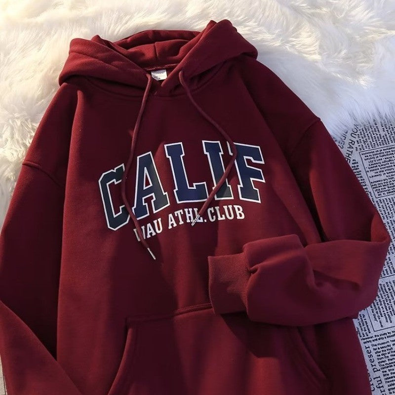 Dame hoodie med moderne sportsdesign Skovae