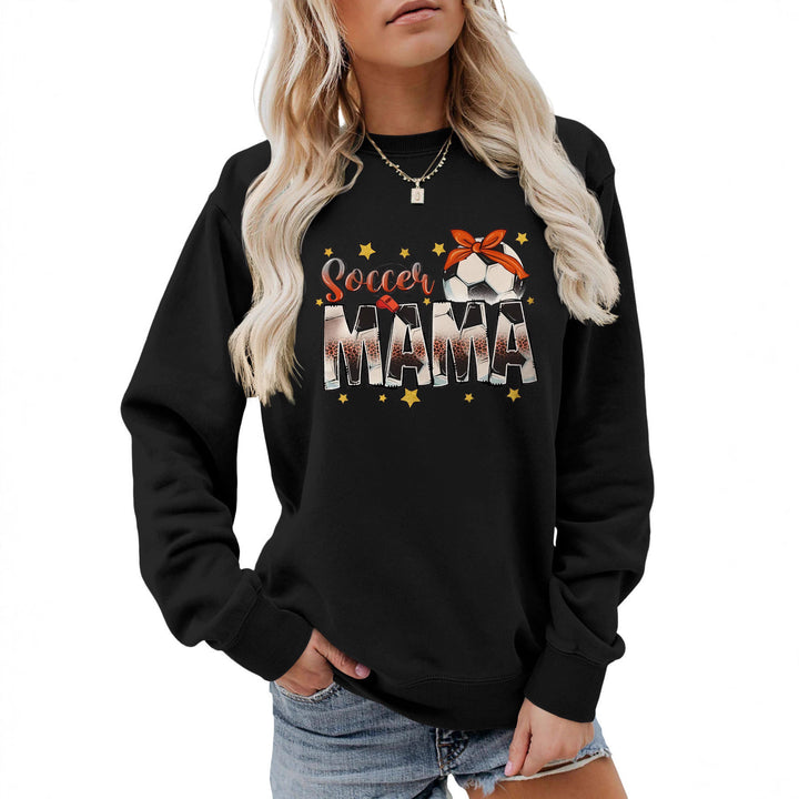 Kvinders sweatshirt med iøjnefaldende "Soccer Mama" print og behagelig pasform Stilla