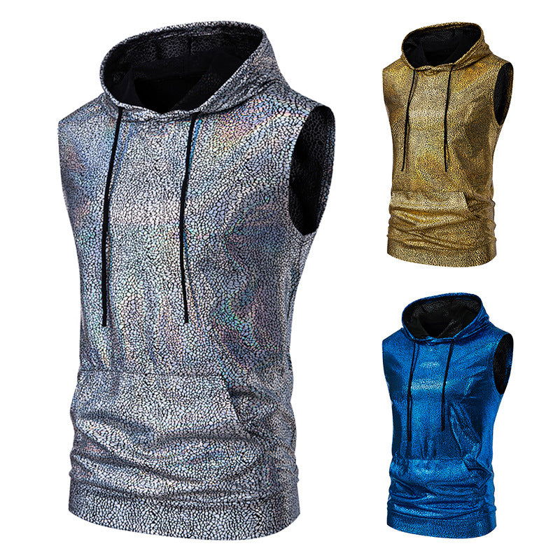 Herrer Ærmeløs Performance Hoodie Stilla