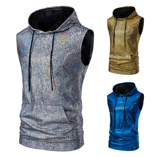 Herrer Ærmeløs Performance Hoodie Stilla