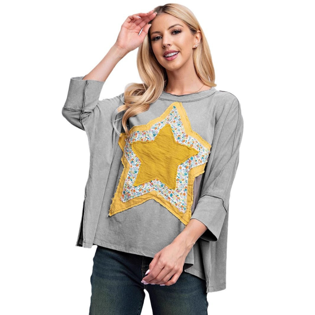 Dame Fritid Chic Grafik T-shirt Stilla