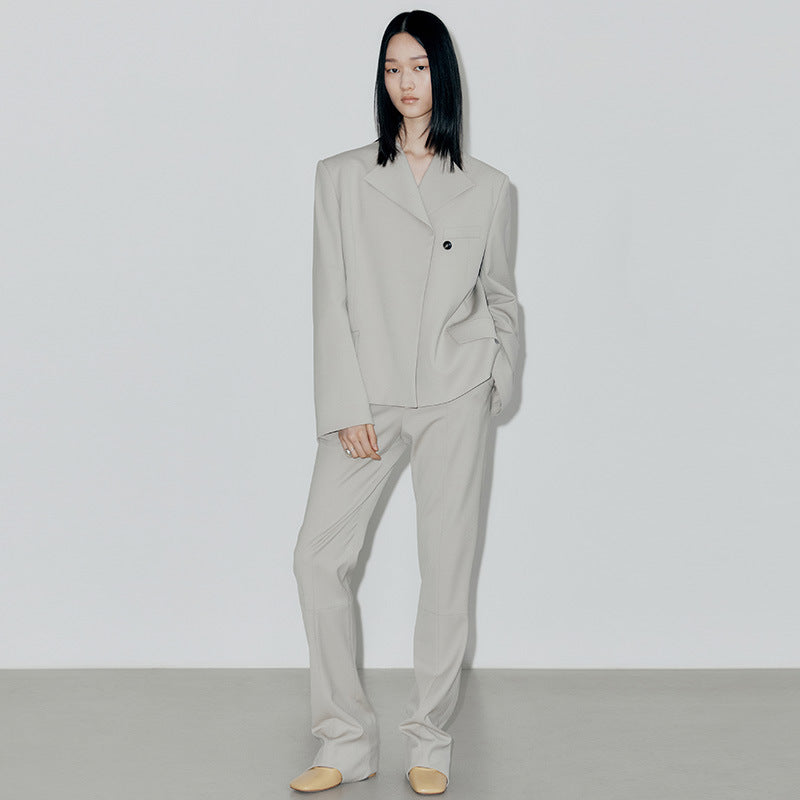 Dame Urban Oversized Blazer med moderne snit og praktiske lommer Stilla