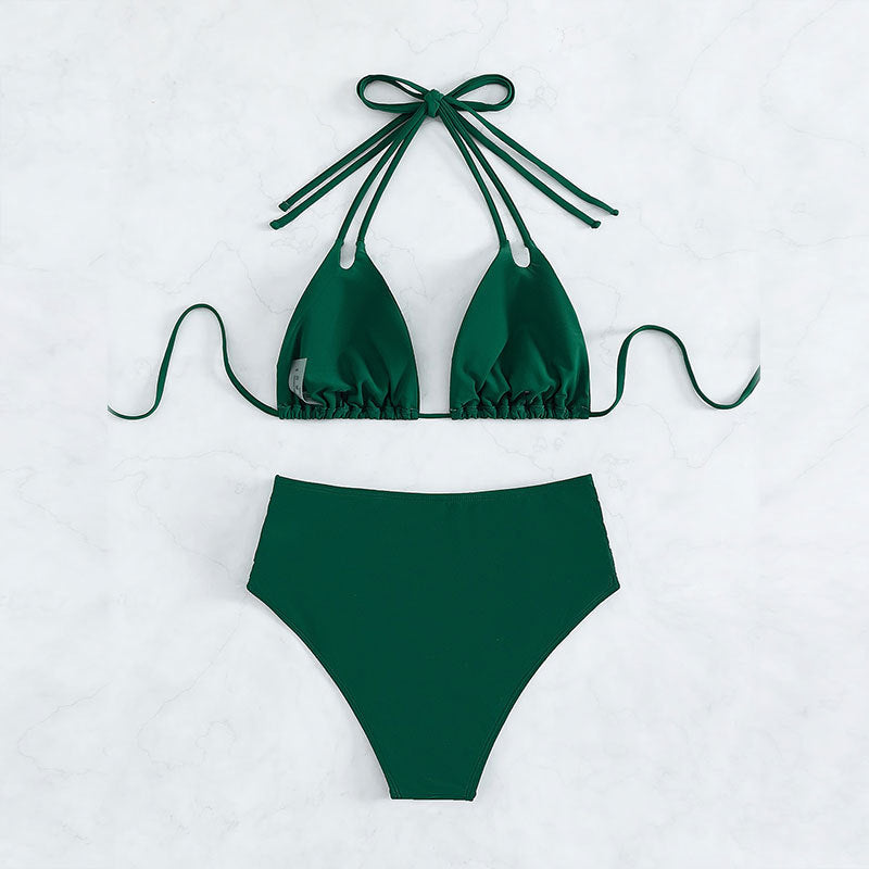 Dame Bikini-Sæt med høj benudskæring og stilfulde Cut-Outs Stilla