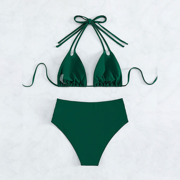 Dame Bikini-Sæt med høj benudskæring og stilfulde Cut-Outs Stilla