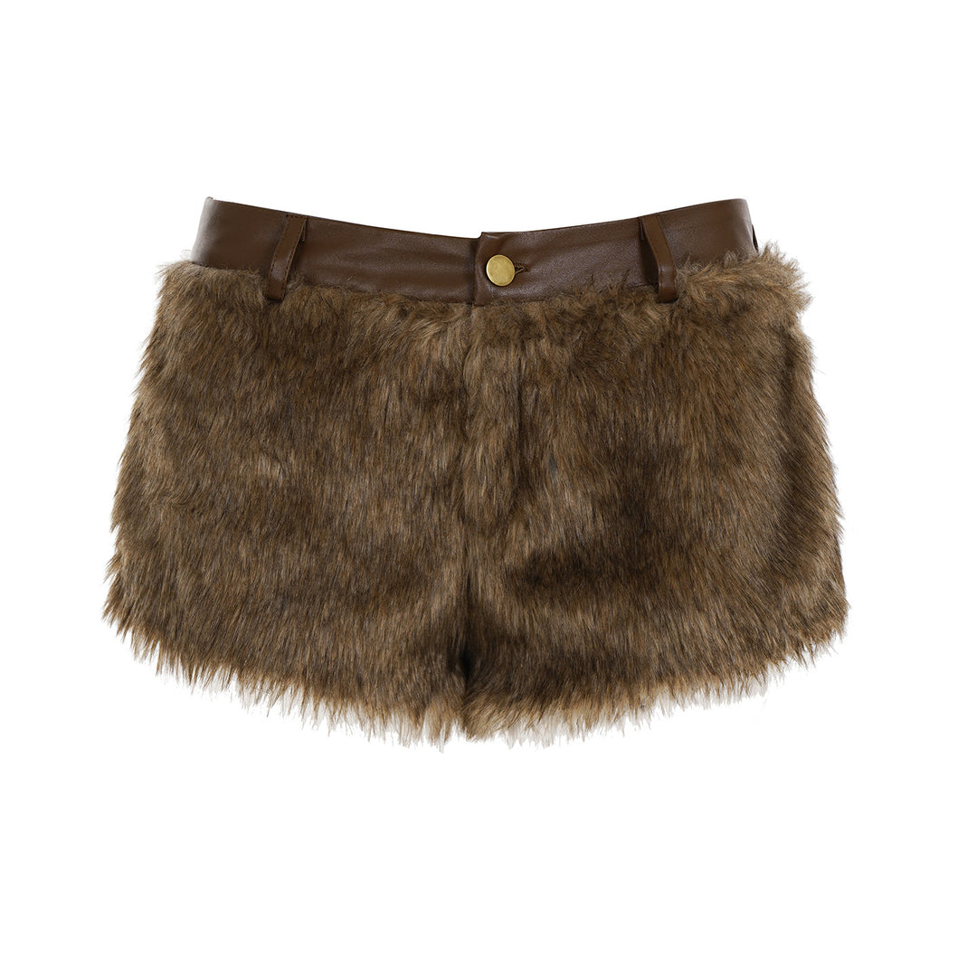Dame Kunsstof-fleece-shorts Skovae