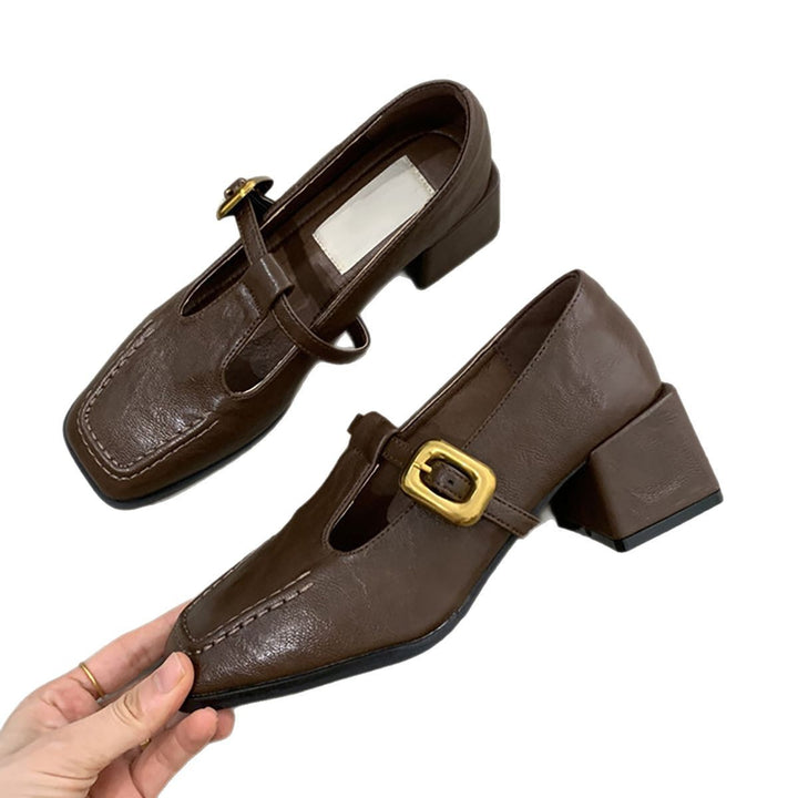Dame Stilfulde Blokhæl Slingback Pumps Stilla