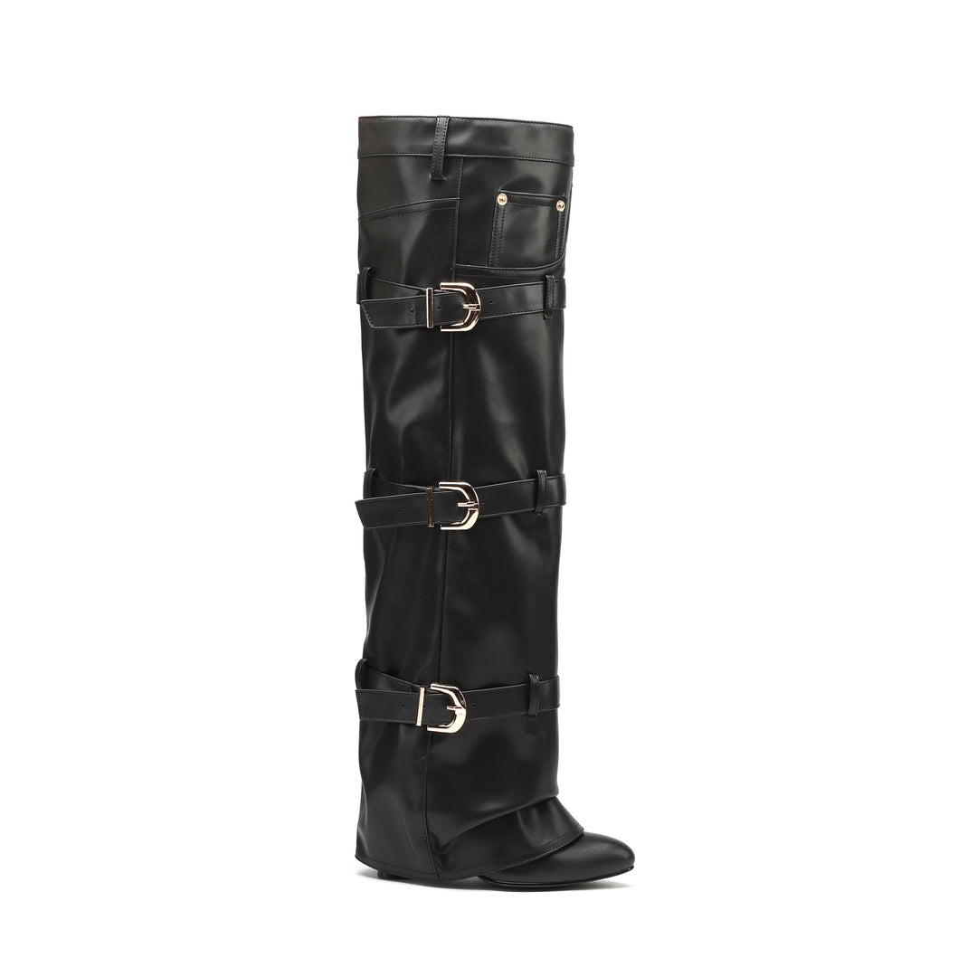 Femme Over-the-Knee spænder stiletto støvler Stilla