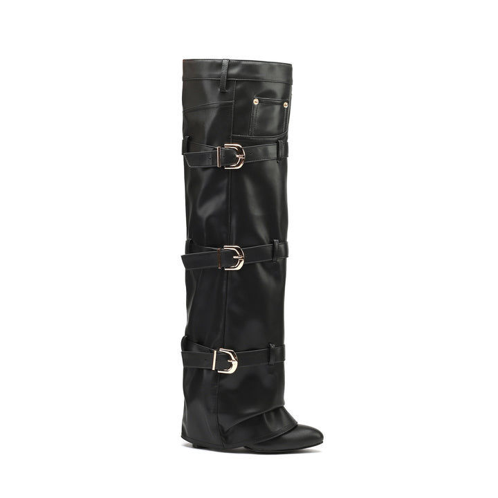 Femme Over-the-Knee spænder stiletto støvler Stilla