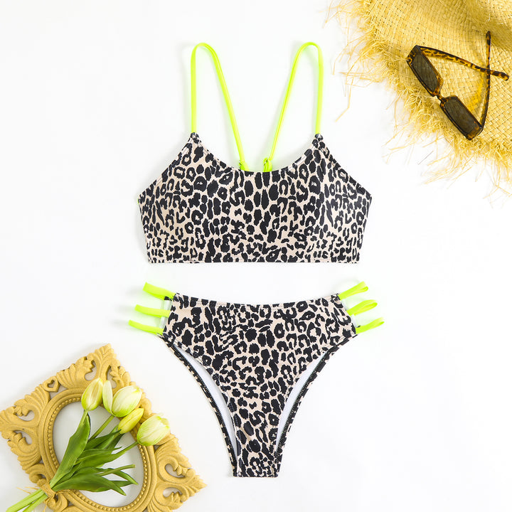 Femme Fashion-Forward Dyreprint Bikini-Sæt Stilla
