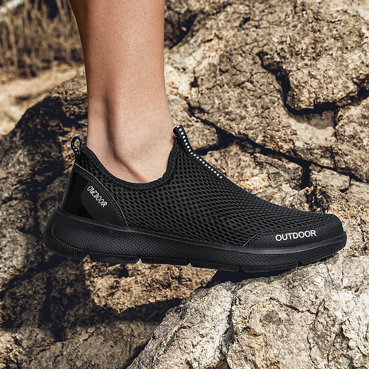 Herrer åndbare Outdoor Slip-On Sneakers Stilla