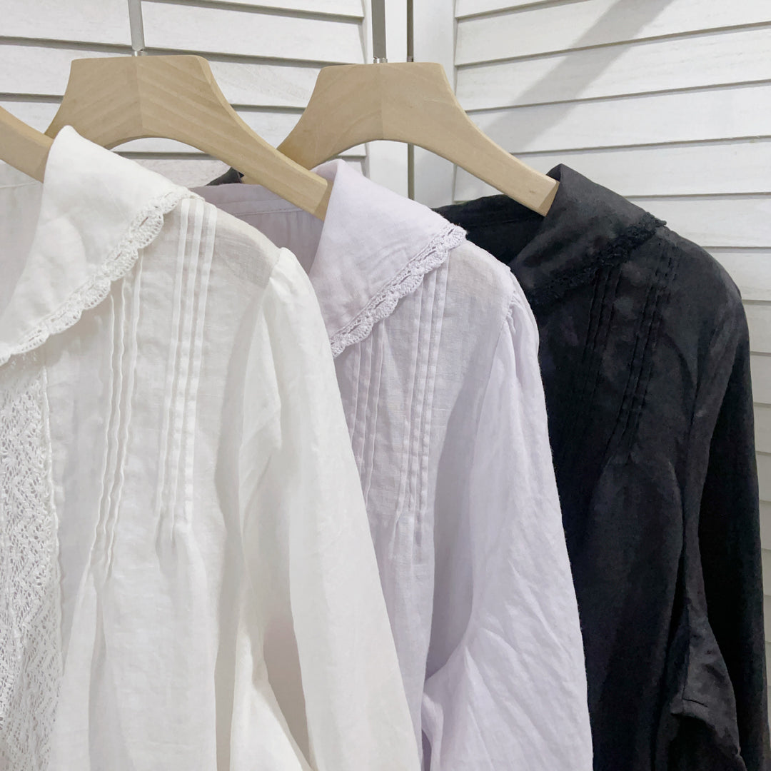 Dame Elegant Ruffle Krave Bluse Stilla
