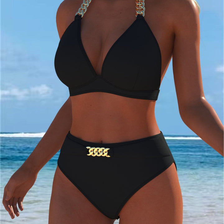 Dame Bikini med luksuriøst marmor mønster og fine detaljer Skovae