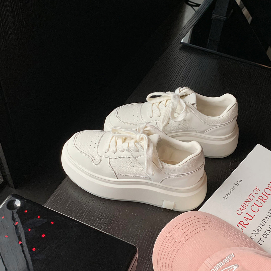 Femme Chunky Platform Snøre绑定 Sneakers Stilla