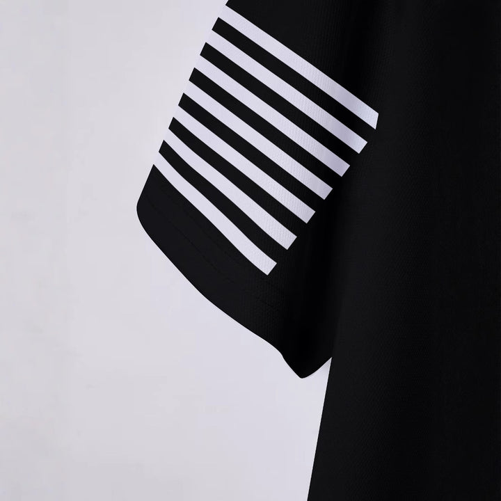 Herre polo shirt med moderne flagmotiv Stilla