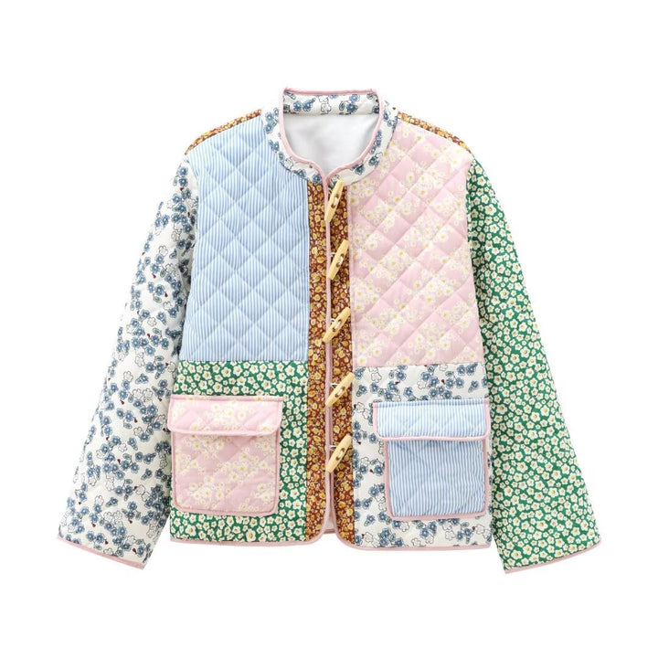 Femme Quilted Floral-Patchwork-Jakke Stilla 1750153189