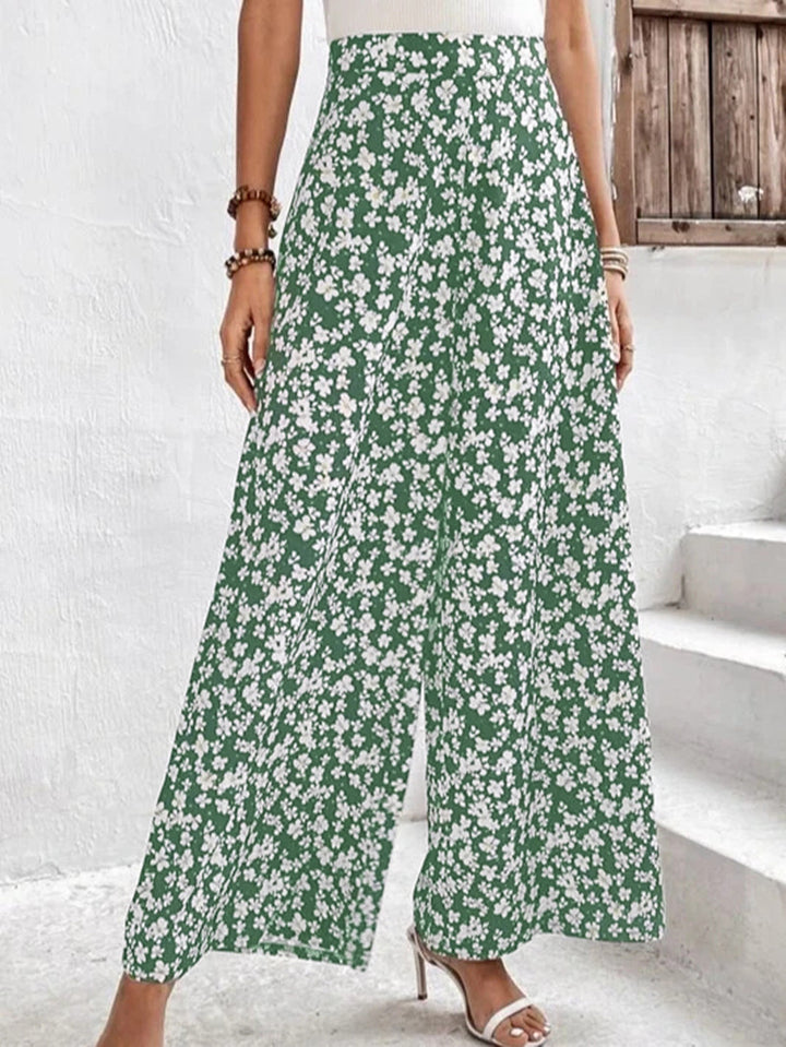 Dame Blomsterprint Løsskåret Culottes Stilla