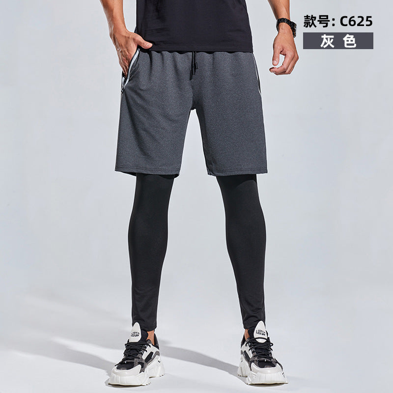 Herre Sporty Kompressionsshorts med integreret leggings-system Stilla