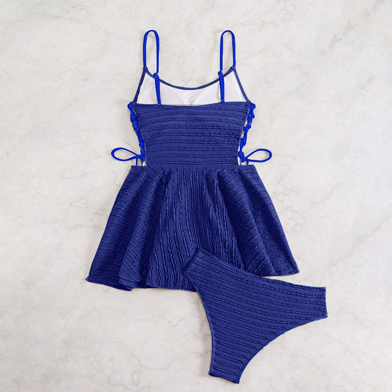 Damer Tankini med elegant rynkning Skovae