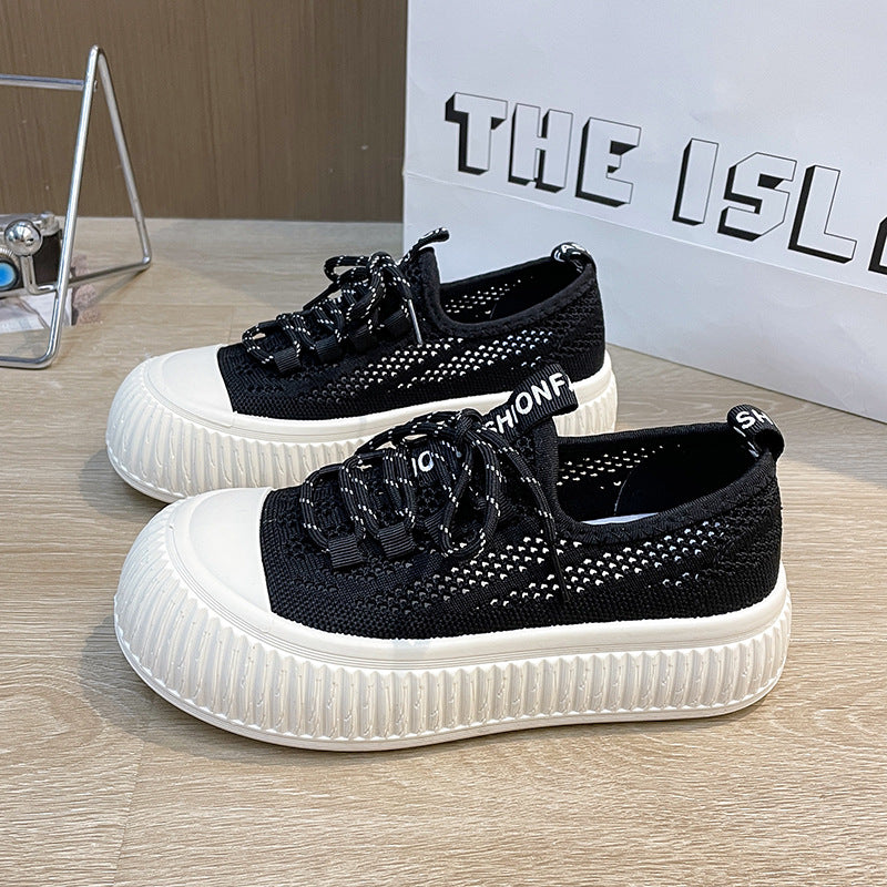 Dame Sneakers med unikt luftgennemtrængeligt strikdesign og komfortabel sål Stilla