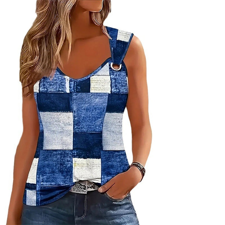 Dame Patchwork-top Stilla
