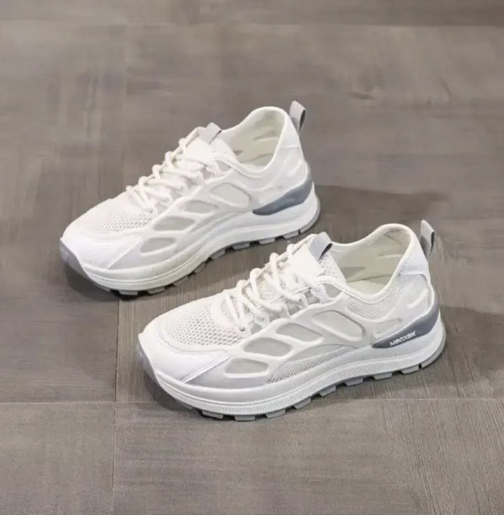 Kvinders sporty løbesneakers med åndbart mesh-overflade og støddæmpende sål Stilla
