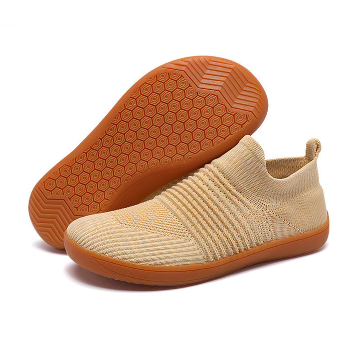Unisex nan sokkelignende strikkesneaker med elastisk skaft og skridsikker gummisål Skovae