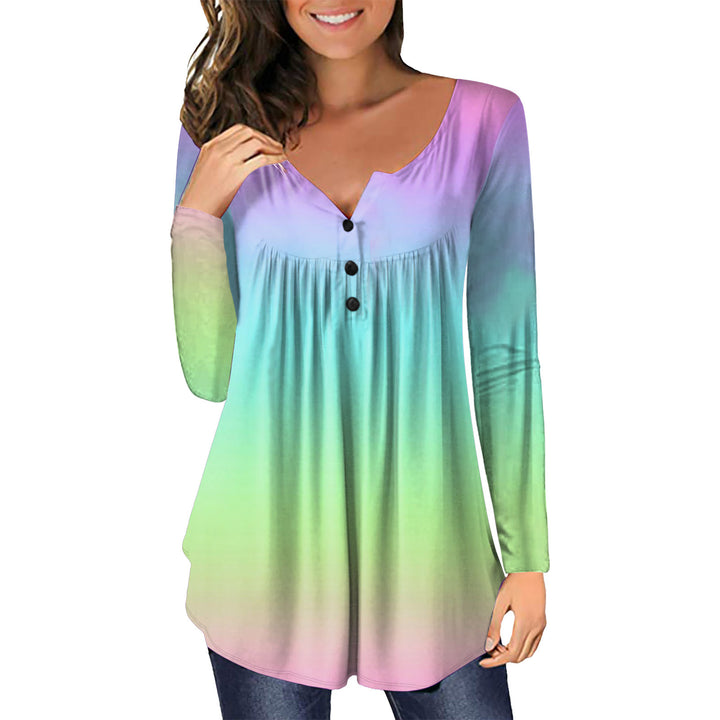 Damebluse med blomsterprint Stilla