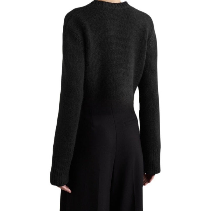 Kvinderne korte strikket cardigan med knapper Stilla