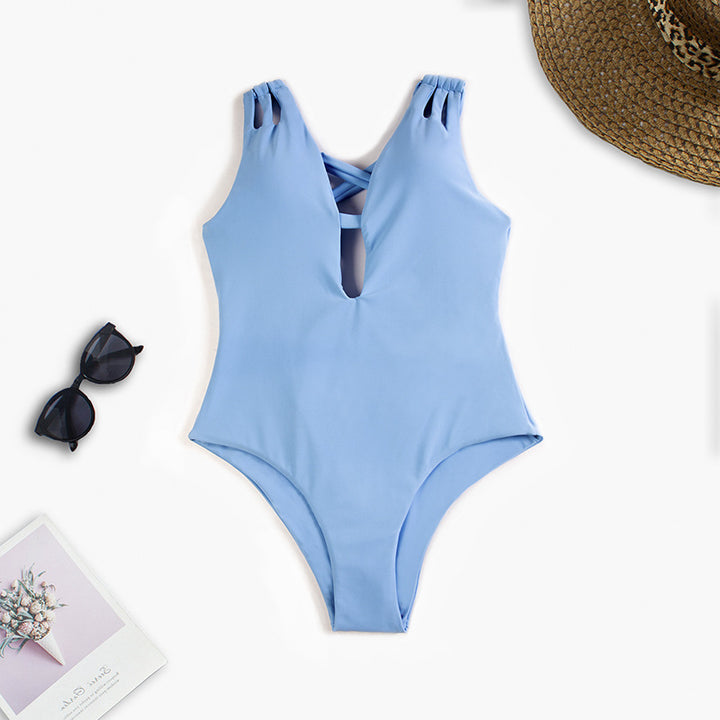 Dame badedragt med kvalitets cut-out design Stilla