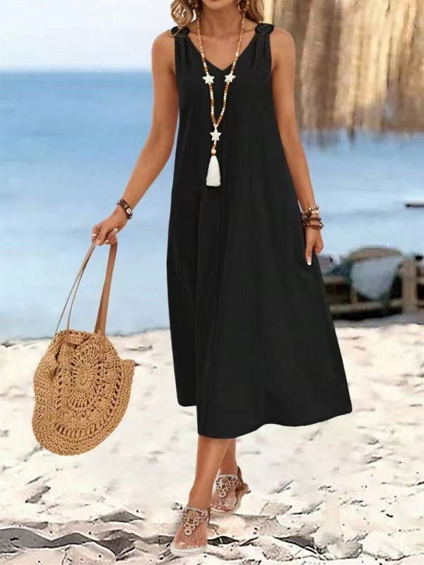 Dame Sommer Maxi Kjole Stilla
