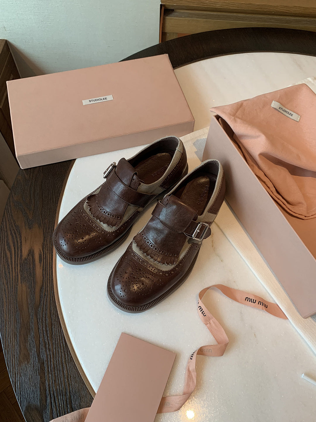 Herrer Brogue Stropper Oxfords Stilla