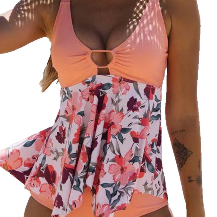 Dame Tankini sæt med moderne design og legende flæser Stilla