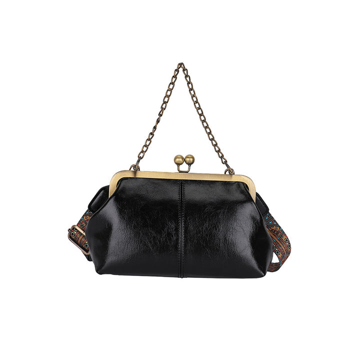Femme Vintage-inspirerede Kiss Lock Clutch-taske Stilla