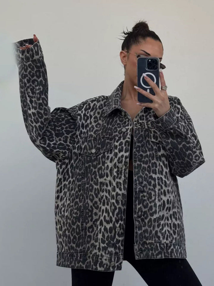 Stilla | Leopardmønster Jakke Alejandra