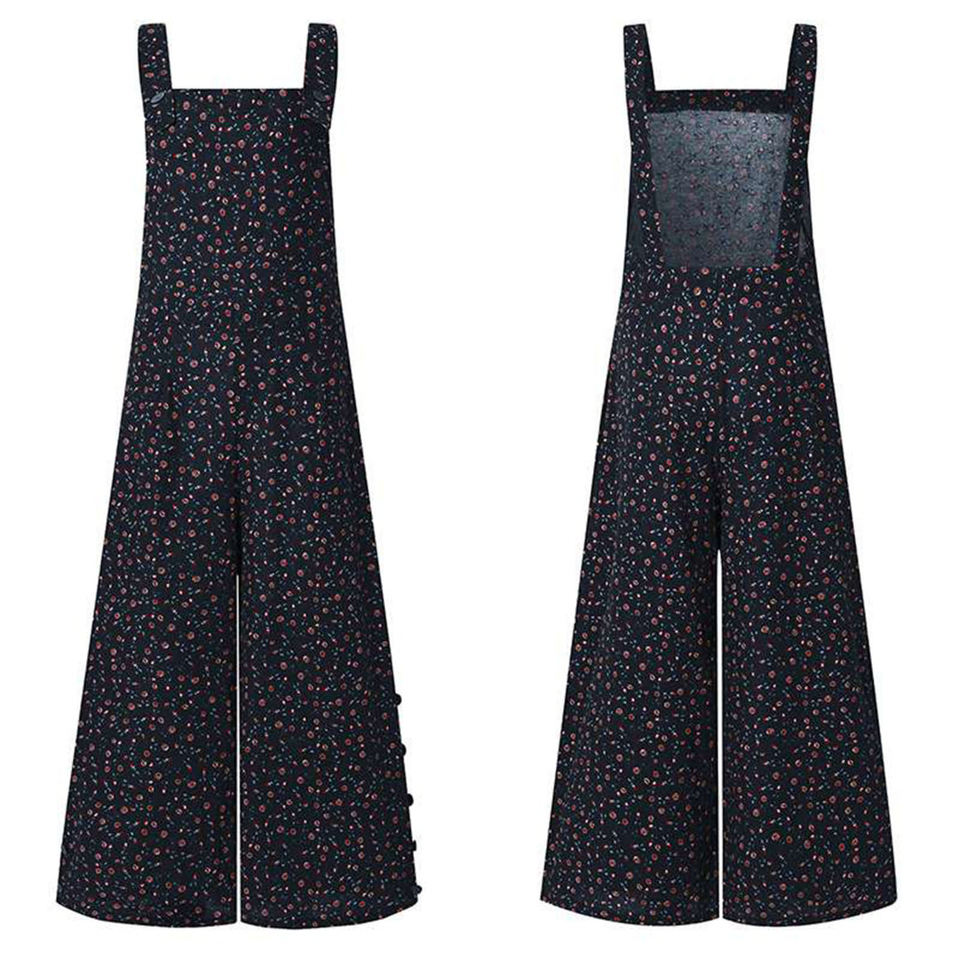 Femme Stilfuld Vidbenet Overalls-Jumpsuit Stilla