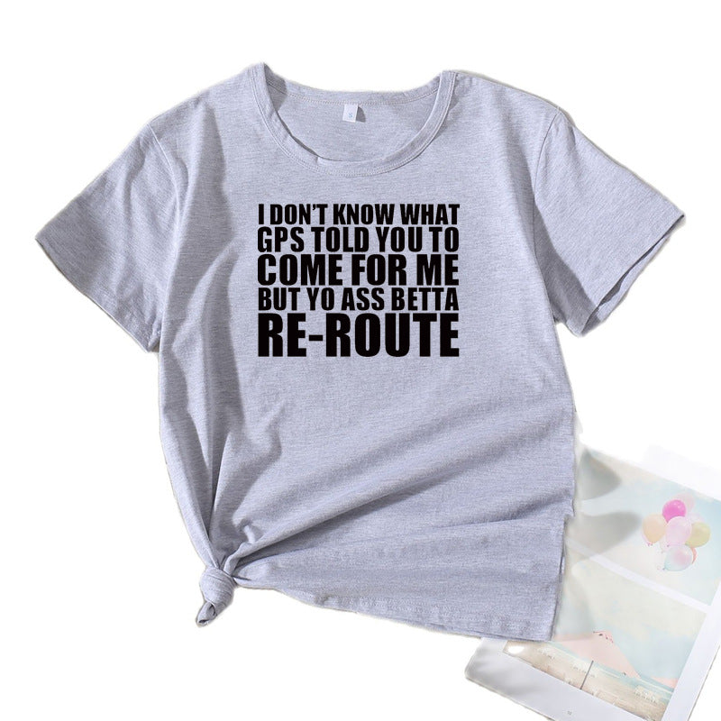 Dame Fritid Sjov Grafik T-shirt Stilla