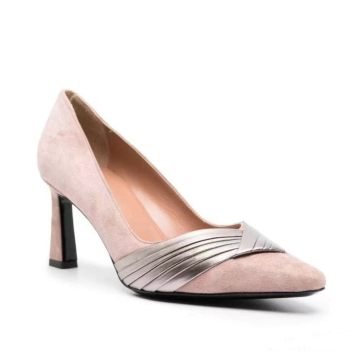 Femme Elegante Spidsesko med Metallic Accent Stilla