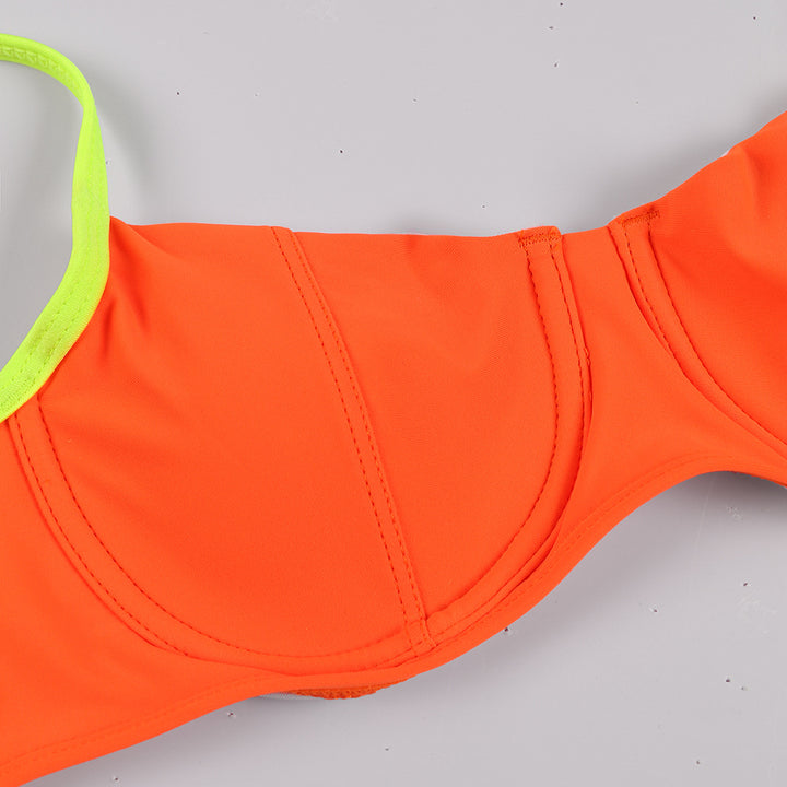 Dame Bikini-sæt med støttende top og højt skåret bund Stilla