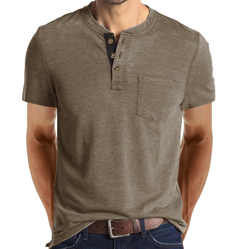 Stilfuld herre Henley-shirt Stilla