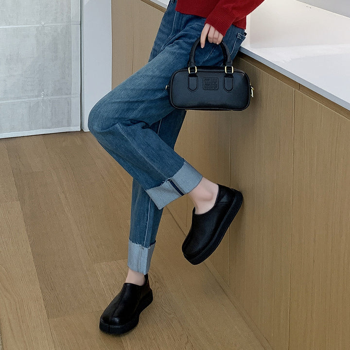Femme Contemporary Slipper-Læder-Sneaker Stilla