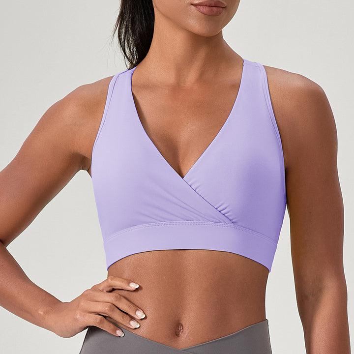 Dame Sport-Bustier med kryds-design og åndbare egenskaber Stilla
