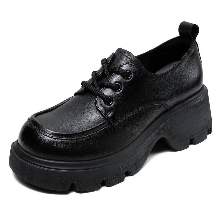 Dame Chunky Platform Schnür-Oxfords med struktureret overflade Stilla