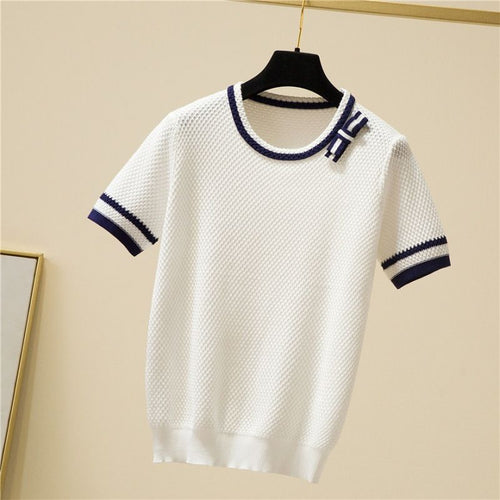 Dame net-T-shirt Stilla