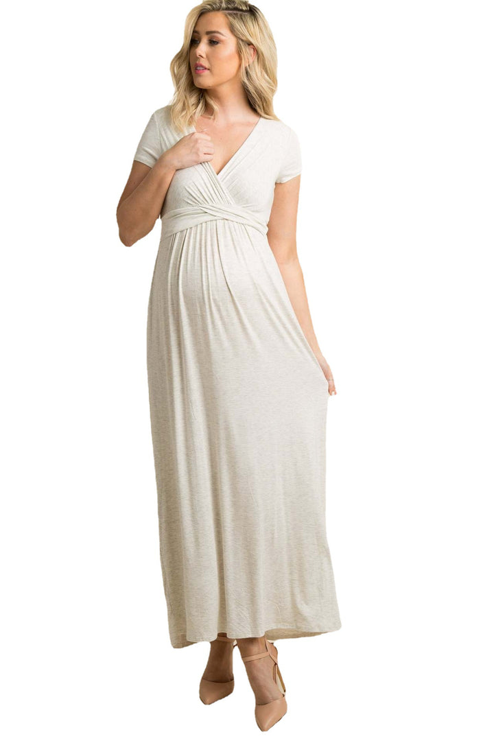Dame Graviditets-Wrap-Maxikjole Stilla