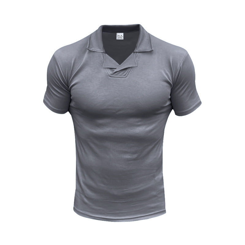 Herren Poloshirt med moderne krave og åndbar struktur Stilla